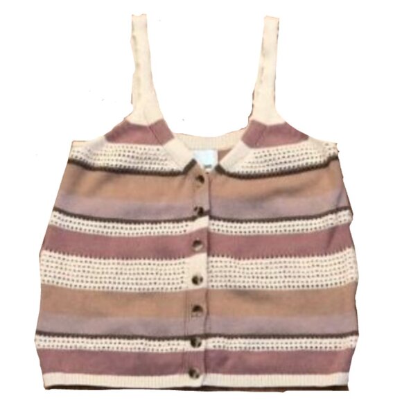 Brand New Women's Heartloom Striped Knit Tank Top - Picture 14 of 14